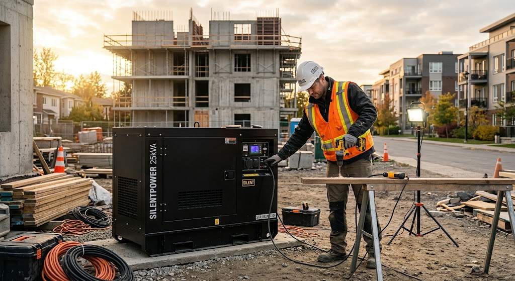 Para qué sirve un grupo electrógeno insonorizado en la construcción